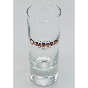 Double Shot Cazadores Tequila Shot Glass barware Height 4" READ
